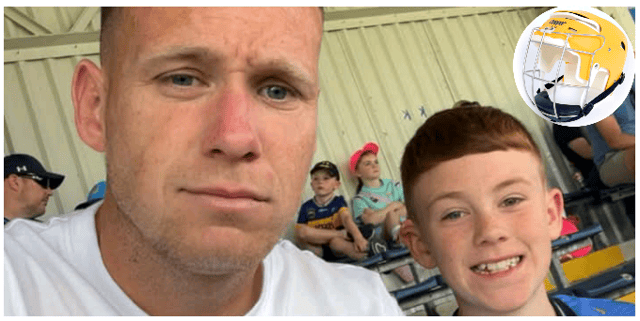 Zack with his late father Adam Hannigan at Semple Stadium.