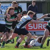 Andrew Daly in action for Clonmel against Dolphin in the All-Ireland rugby League