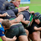 Brandon Delicato on his way to scoring a try for Clonmel in Saturday's defeat of Monkstown