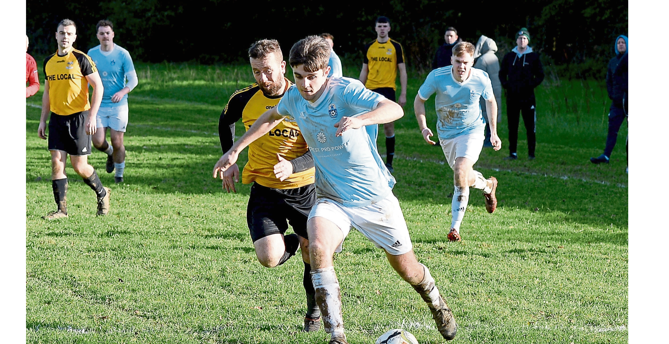 Cathal McKeown in action for Powerstown FC