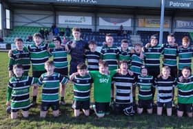 Clonmel Rugby Club’s Under 13s who played Bruff RFC in the Pan Munster Shield at Ard Gaoithe. Picture: John D Kelly