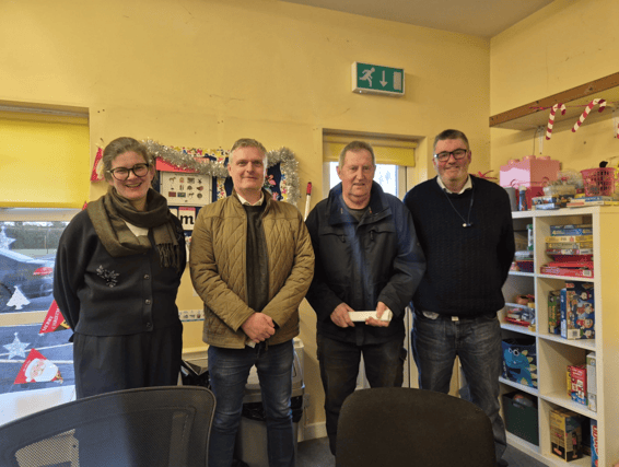 Alice Coman, Cllr. Jim Ryan, Martin Hewitt, Pat Shanahan at Gaile National School, Thurles on Saturday January 3.