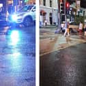 The scene of the crash on Upper William Street
