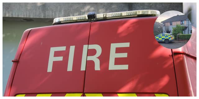 INSET: The scene of the fatal house fire that took place in Clonmel on Sunday evening