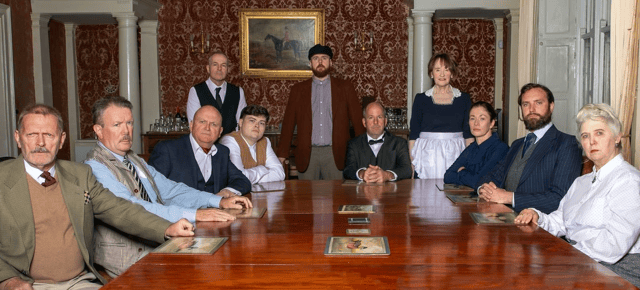 The cast of the play at Grove House in Fethard