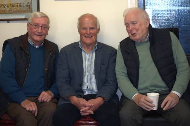 Club members and friends stood outside to welcomed Paddy and his family to the club house on October 19 for a wonderful afternoon of sharing precious memories spanning decades of St. Molleran’s GAA Club’s development and sporting history.