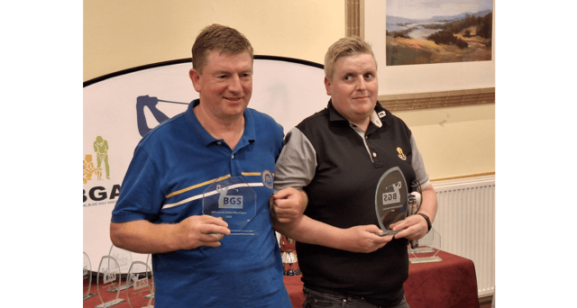 Darragh Stakelum recently won the British Golf Open, for golfers who are blind or vision impaired, in Edinburgh, Scotland