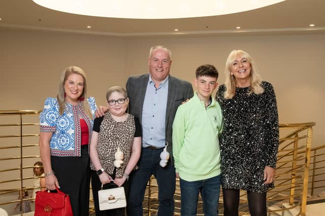 Dylan pictured with parents Roger and Martina, sister Sophie and TV Presenter Miriam O'Callaghan.