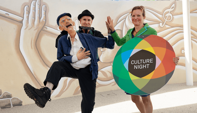 Des Dillon and Rebecca Lenehan at the launch of Culture Night