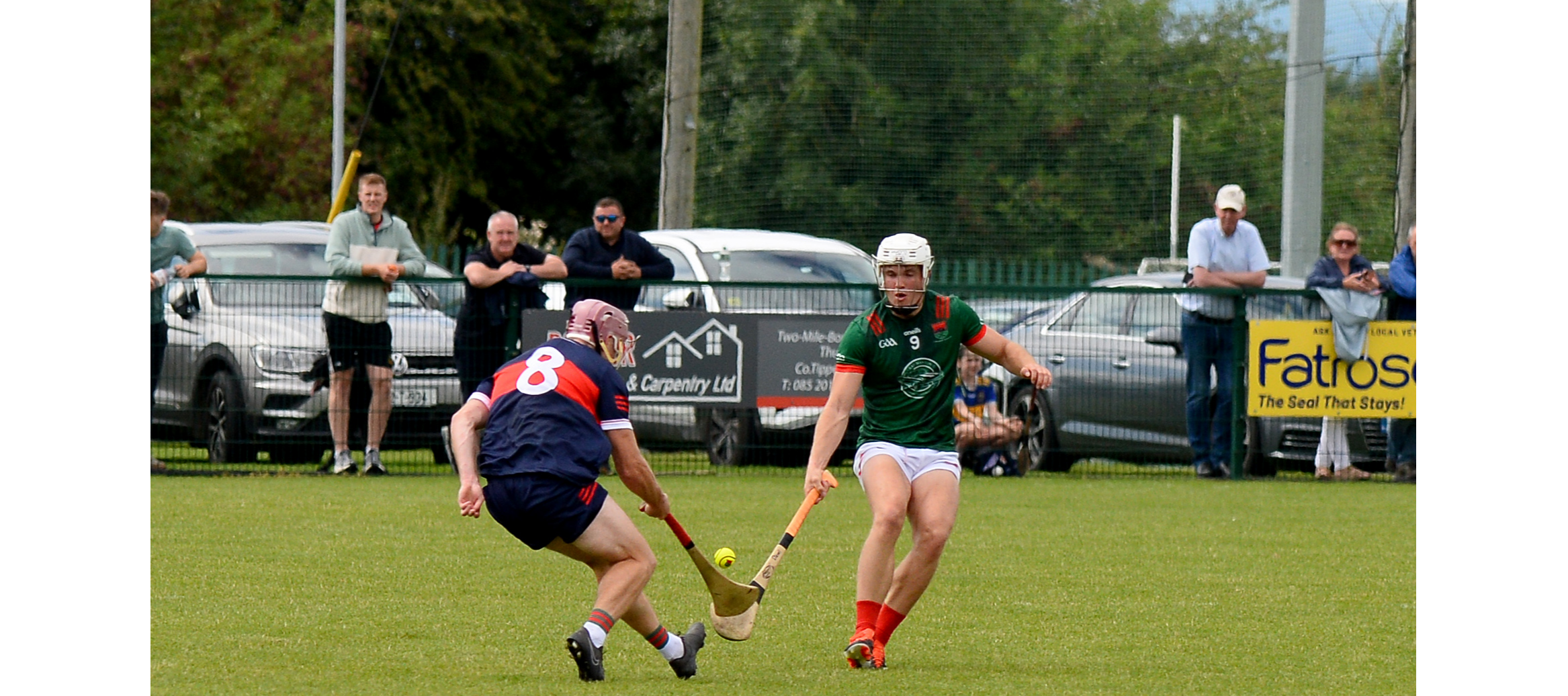 Mullinahone's Sean Curran (left) and Cathal Quinn, Cashel King Cormacs, in a scrap for a loose ball.Picture: Michael Boland