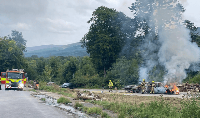 Members of the Tipperary fire service attending to a fire in the Glen of Aherlow on Thursday evening