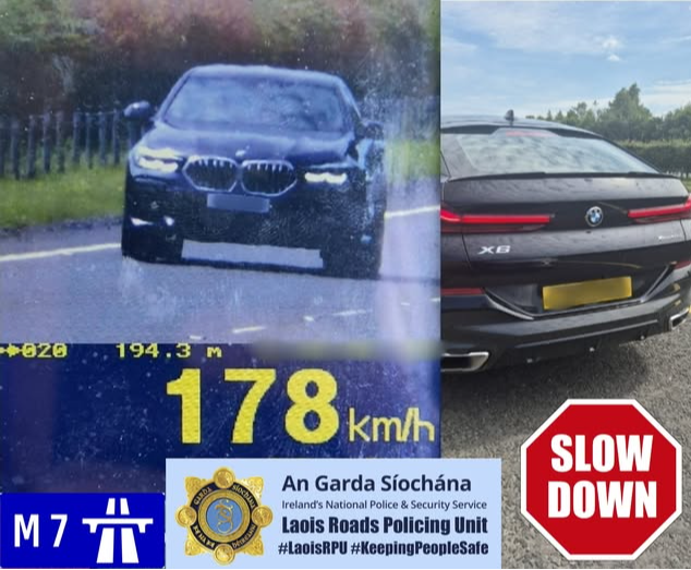 Gardaí arrest speeding BMW driver on the M7 doing a shocking speed of ...