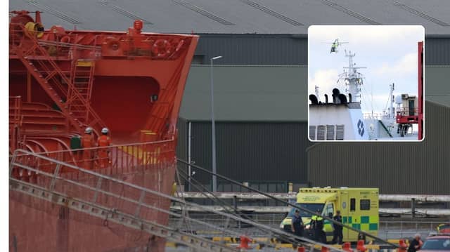 It's believed two men have been taken to University Hospital Limerick with serious injuries | PICTURES: Brendan Gleeson