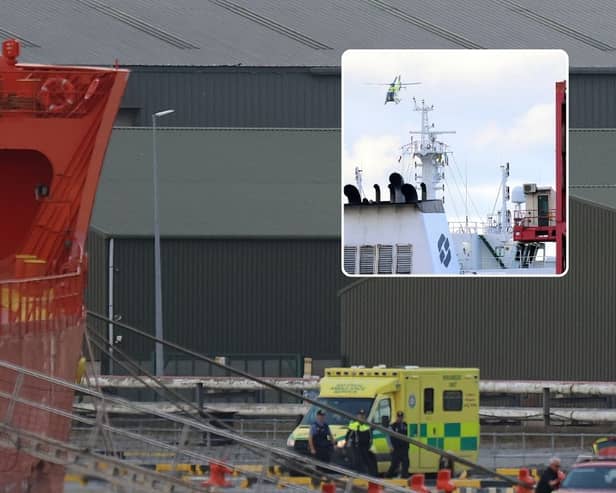 It's believed two men have been taken to University Hospital Limerick with serious injuries | PICTURES: Brendan Gleeson