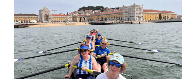 The Clonmel recreational women’s crew on the River Tagus in Lisbon
