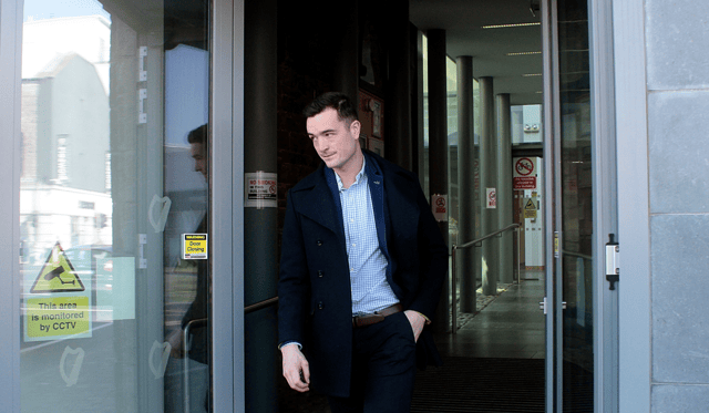 Kyle Hayes leaving Limerick Courthouse on a previous occasion I FILE PICTURE
