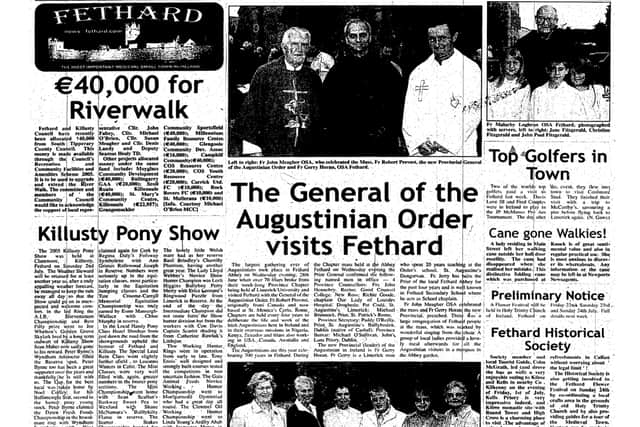 As the then General of the Augustinian Order Fr Robert Prevost visited Fethard on Wednesday June 28 2005 for an occasion to mark 700 years of the Augustinians in Fethard. ( See Joe Kenny report and pictures for Fethard News in The Nationalist below)