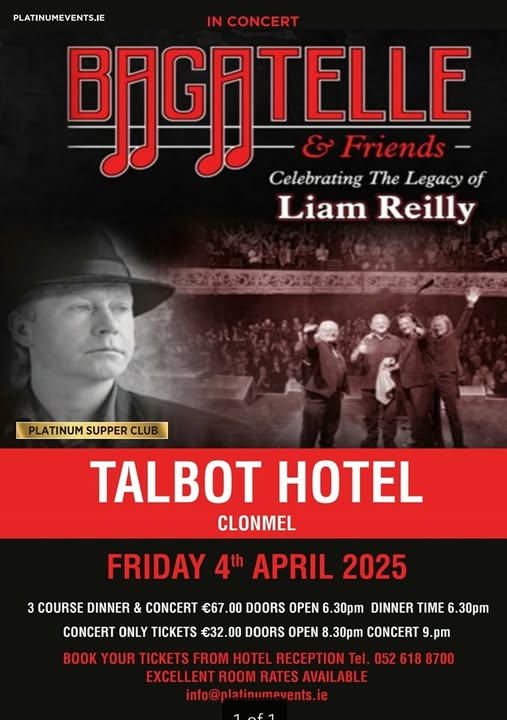 See below poster for details on how to book tickets.  