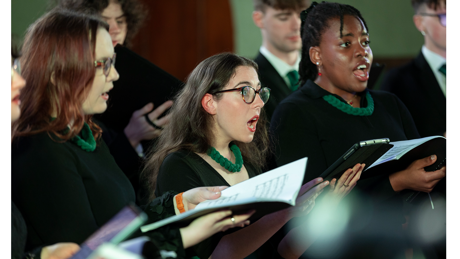 Members of the Irish Youth Choir performing during Finding A Voice