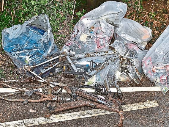 Liam Butler collected a staggering 20 bags of litter on the Cahir by-pass recently.