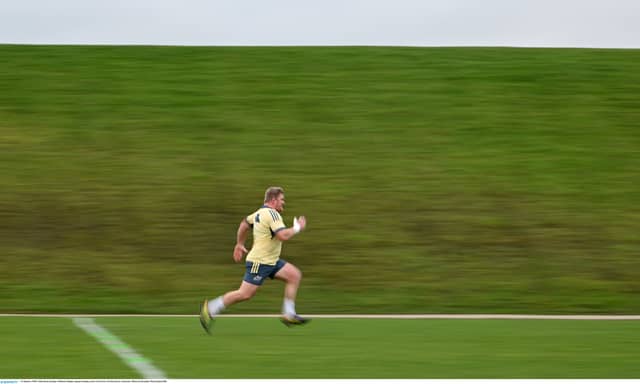 John Ryan during a Munster Rugby squad training at the University of Limerick in Limerick. Photo by Brendan Moran/Sportsfile