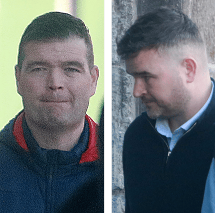 Daragh Hayes (left) and Cian Hayes outside Limerick Courthouse in December I PICTURE: Brendan Gleeson