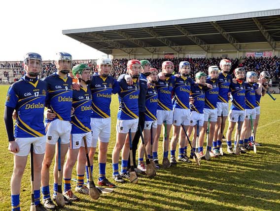 The Thurles CBS team which won the Dr Harty Cup in 2015.