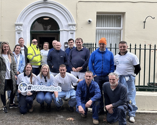 MSD Ballydine employees at Cuan Saor women’s refuge in Clonmel