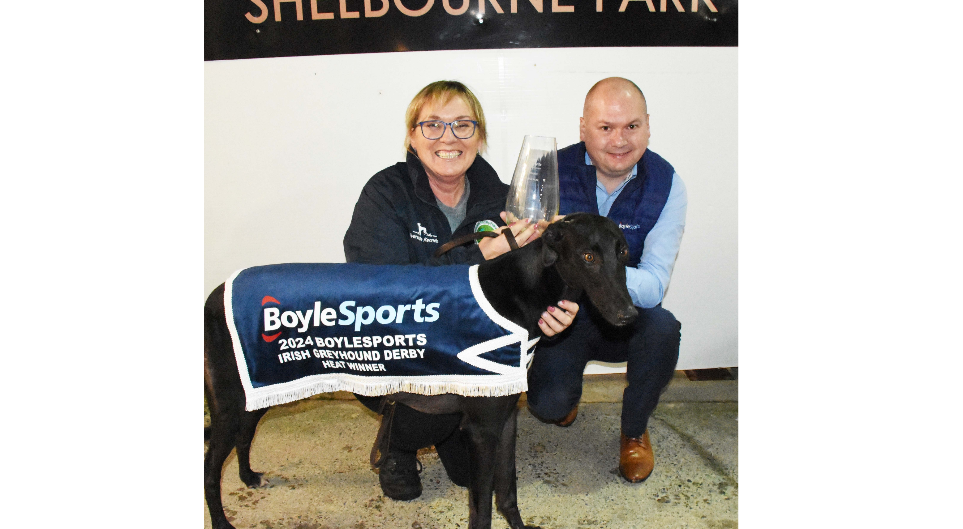 A night to remember for Graham Holland and his greyhound racing team