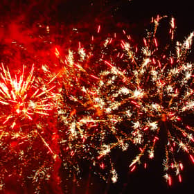The annual Roscrea Halloween fireworks display. Photo: PJ Wright