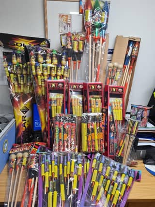Roscrea Gardaí seized a huge haul of illegal fireworks