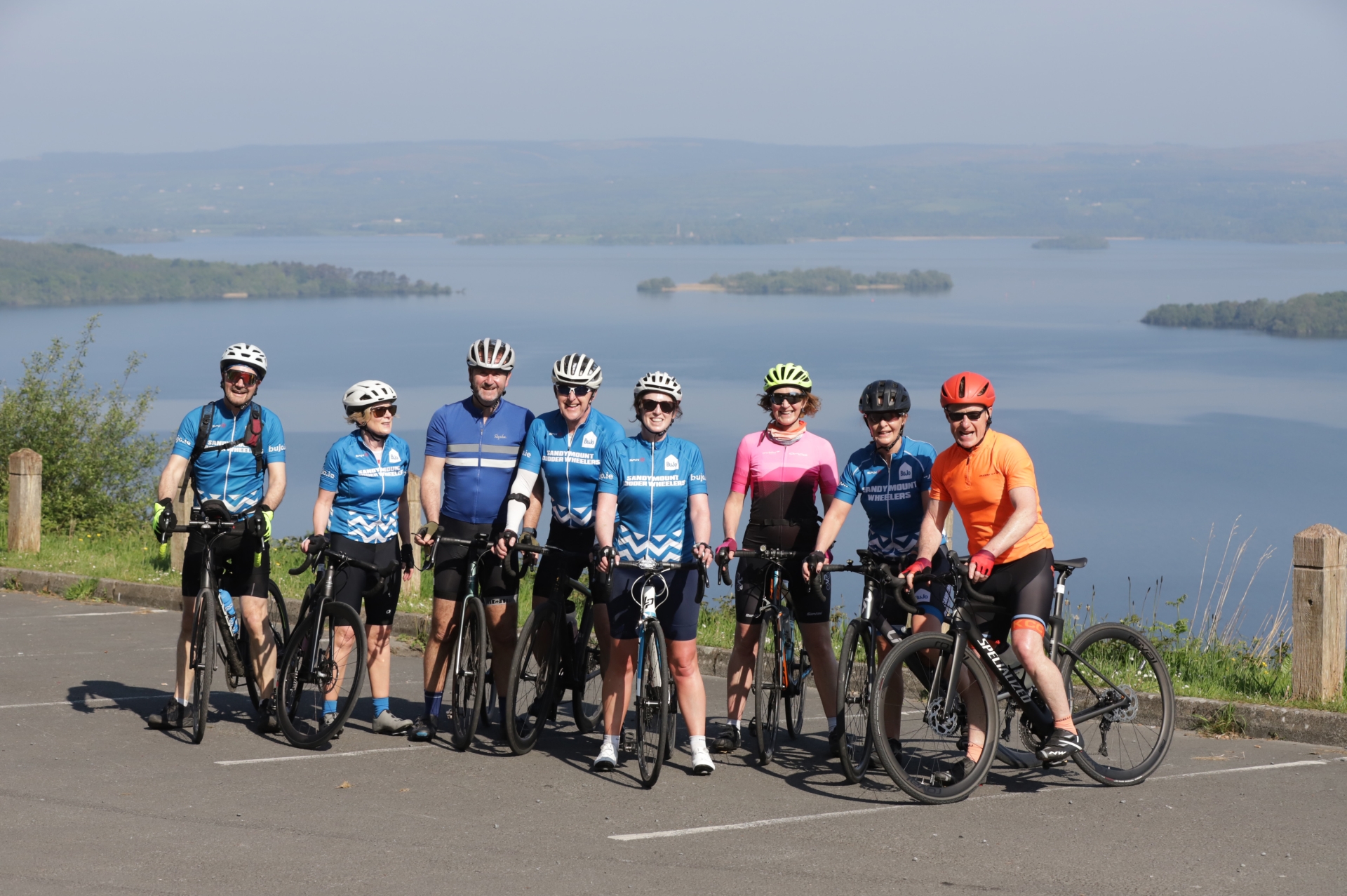 These cyclists had a great time on the Lap The Lake cycle. Picture: Mike Molamphy