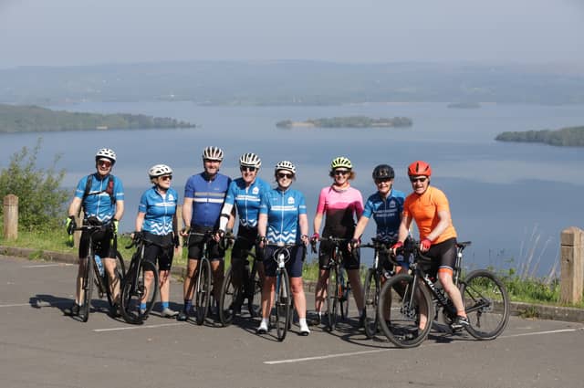 These cyclists had a great time on the Lap The Lake cycle. Picture: Mike Molamphy
