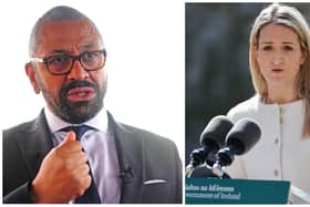 UK Home Secretary James Cleverly and Minister for Justice Helen McEntee