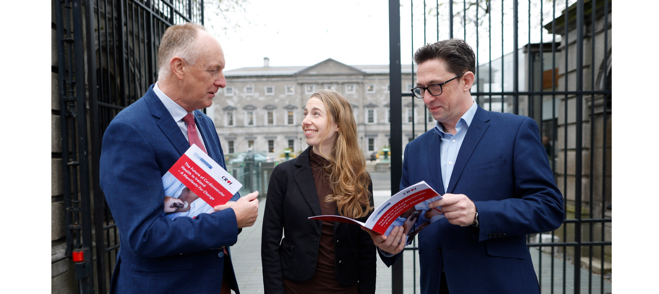 From left, Neil Johnson, Special Projects Advisor, Croí; Heidi Kingston, patient advocate and Tipperary man Mark O’Donnell, Chief Executive, Croí   