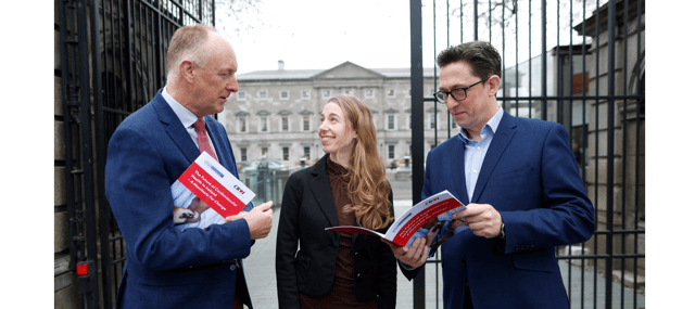 From left, Neil Johnson, Special Projects Advisor, Croí; Heidi Kingston, patient advocate and Tipperary man Mark O’Donnell, Chief Executive, Croí