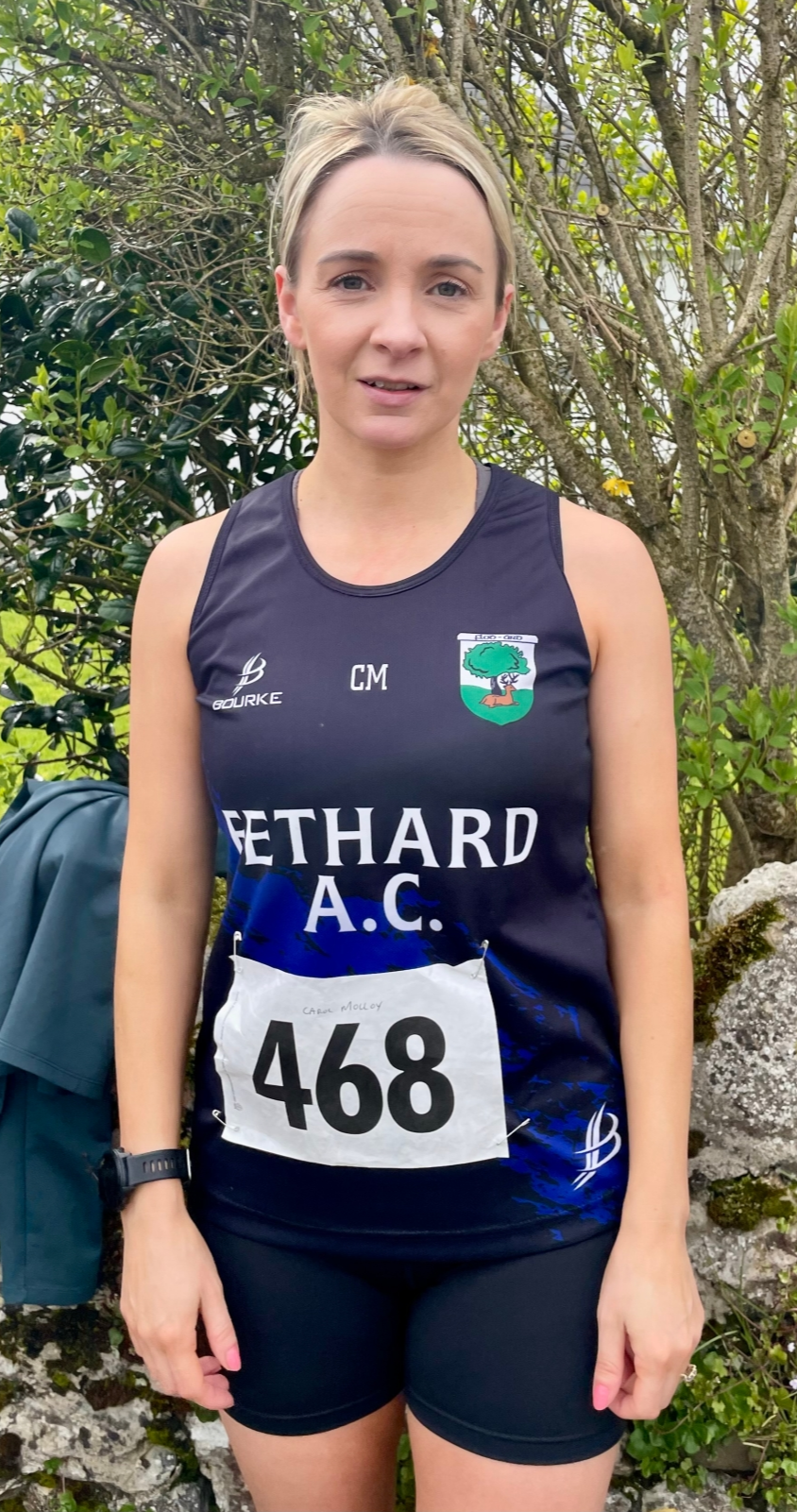 Carol Molloy, Fethard AC, who won an individual bronze at the County Masters on Sunday last.