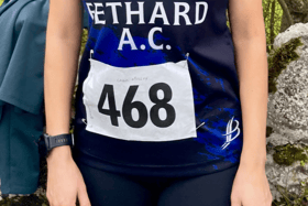 Carol Molloy, Fethard AC, who won an individual bronze at the County Masters on Sunday last.