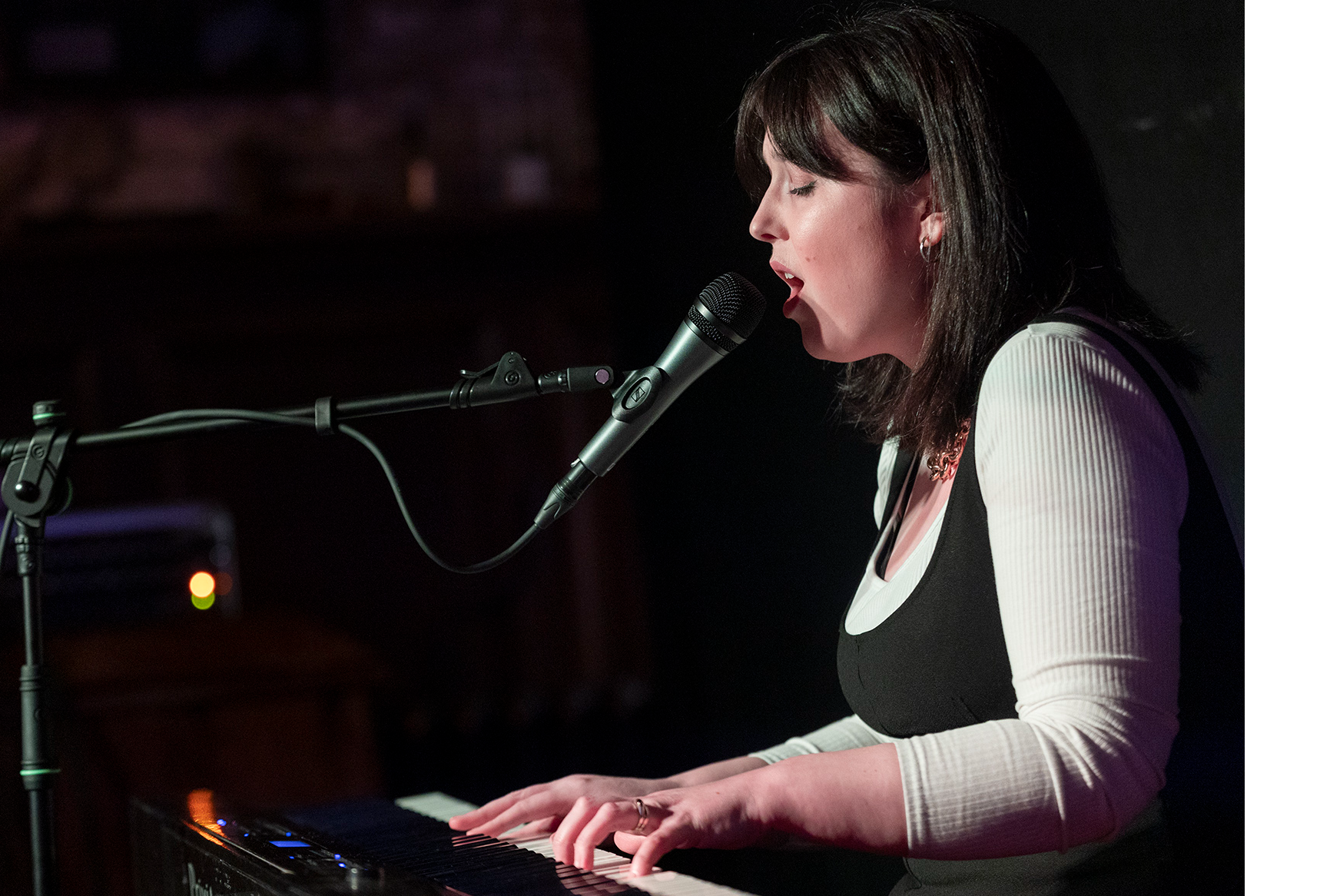 Kate Twohig performing during the Finding a Voice musical festival