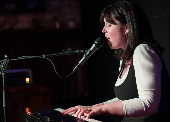 Kate Twohig performing during the Finding a Voice musical festival
