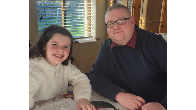 Cara Darmody with Local Election candidate Thomas Ryan. Thomas believes that having been homeless gives him a better insight than most into the housing crisis.