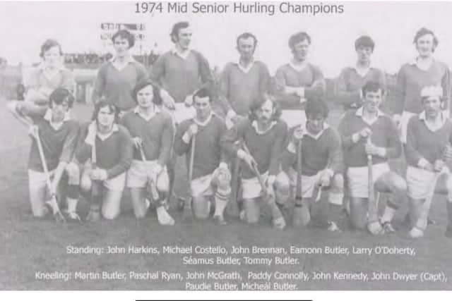 Medals will be presented to all the above on the night and the club will also be commemorating the 50th and 40th year anniversaries of the 1974 and 1984 Mid Senior Hurling final winners. 