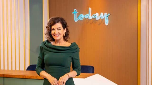 Maura Derrane in the RTÉ Today Show studio