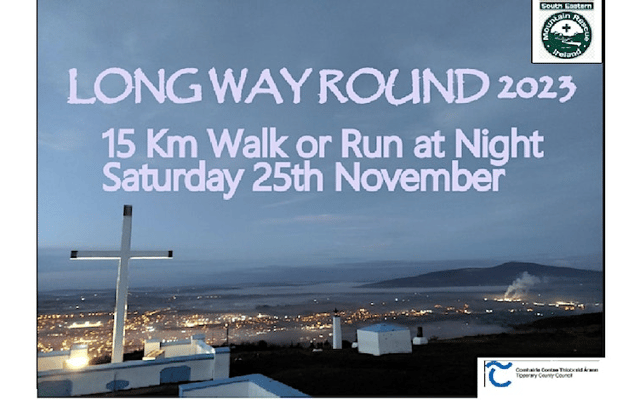 A poster for the Long Way Round 15km Walk