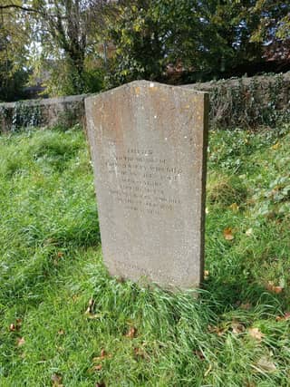 A headstone at St Stephen’s Cemetery, Clonmel, marking an interment that took place in the 1840s. Some of the headstones in the cemetery date back as far as 1720.