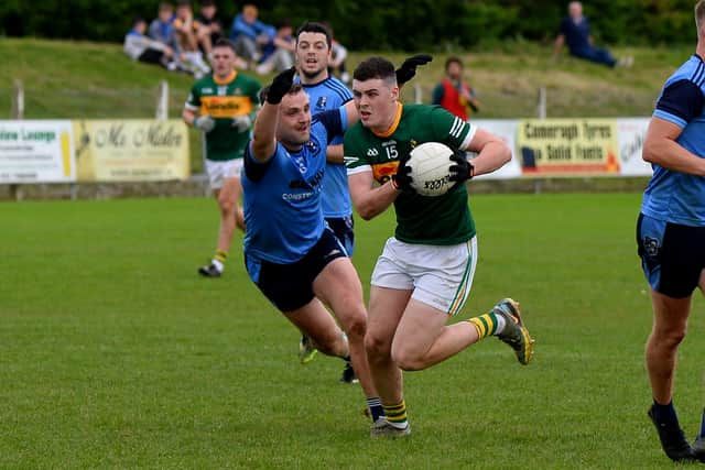Rovers were temporarily reduced to 14 men with Conor McGrath’s black card in the 39th minute allowing Commercials to stretch their lead to a comfortable seven by the 40th minute following another Kennedy (free) and one from play from O’Connor.