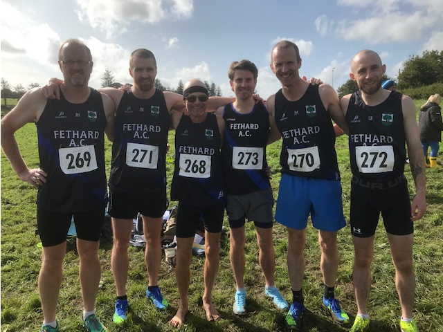 The  Fethard team who won their first County Club Novice Cross Country title. From left:   John Hurley, John Needham, Fintan Rice, Emmet McNamara, James Maher and Louis Rice.