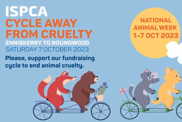A spokesperson for the ISPCA stated, "We would ask the public to join us in their own 'Cycle Away from Cruelty' around the country - this event offers a unique opportunity for participants to combine their love for animals with an enjoyable outdoor activity."
