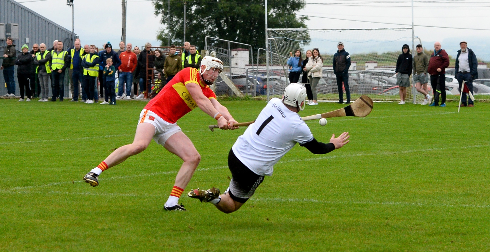 Carrick Swan goalkeeper Kieran Lonergan makes a great save from Killenaule's Mark Stakelum. Picture: Michael Boland