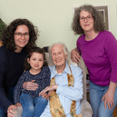 Four living generations. Peg Rossiter with her daughter Elizabeth, her grand-daughter Alice and great grand-daughter Alma on her 100th birthday